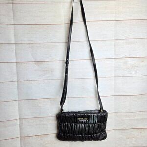 Michael Kors Black Ruffled Crossbody Purse